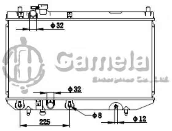 6190408009-T - Radiator-for-DAIHATSU-CHARADE-90-93-AT-OEM-1640087F28-1640087F27