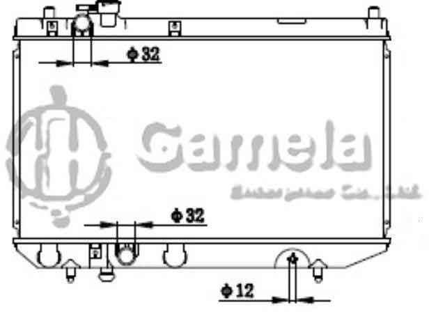 6190408010-T - Radiator-for-DAIHATSU-CHARADE-G102S90-93-MT-OEM-1640087F27