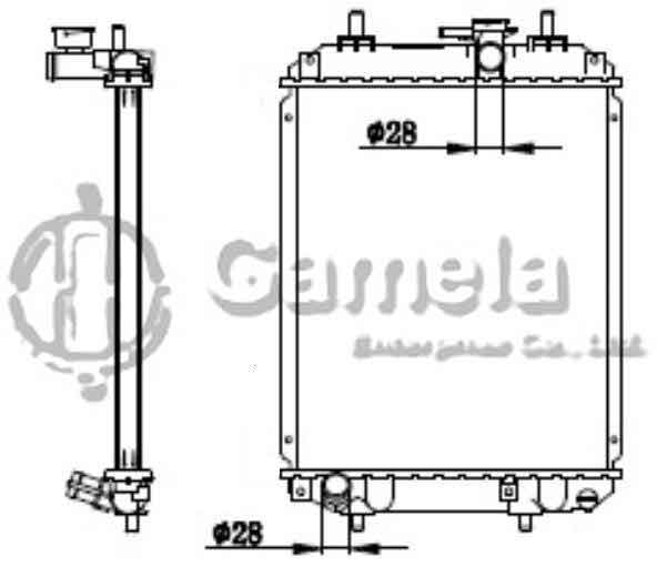 6190408011-T - Radiator-for-DAIHATSU-BOON-1-0-1-3-2005-MT-OEM-16400B1010-16400B1020-16400B1060-16400B1070