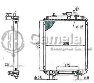 6190408013-T - Radiator-for-DAIHATSU