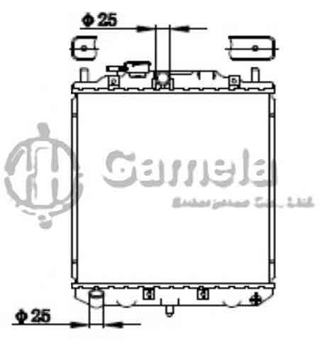 6190408021-T - Radiator-for-DAIHATSU-CHARADE-CENTRO-MOVE-0-8-1-0i-94-98-MT-NISSENS-61762-OEM-1640087256-1640087284-1640087286