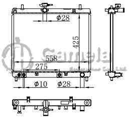 6190408022-T - Radiator-for-DAIHATSU