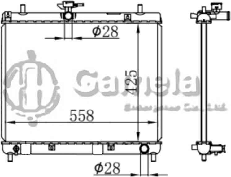 6190408039-T - Radiator-for-DAIHATSU