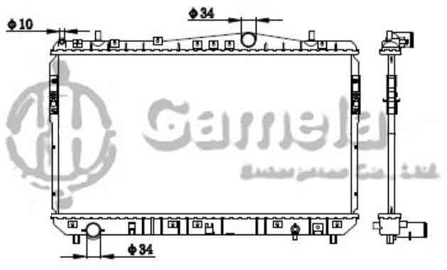 6190423016-T - Radiator-for-DAEWOO-NUBIRA-LACETTI-1-4-1-6-1-8-02-00-MT-NISSENS-61633-OEM-96553378-96553422-96553428