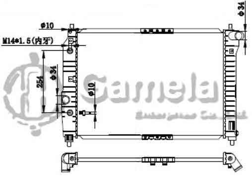 6190423026-T - Radiator-for-DAEWOO-KALOS-AVEO-1-2-1-4-2002-AT-NISSENS-61637-OEM-96443479-96536526-96443476-DPI-2873