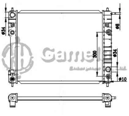 6190423031-T - Radiator-for-DAEWOO-PRINCE-AT