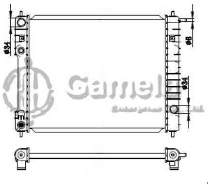 6190423032-T - Radiator-for-DAEWOO-PRINCE-MT-OEM-96143566