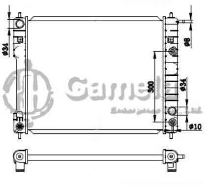 6190423033-T - Radiator-for-DAEWOO-PRINCE-AT