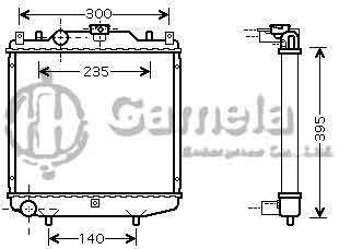 6190423035-T - Radiator-for-DAEWOO-TICO-0-8-95-00-AT-NISSENS-64174A-OEM-1770078B10-1770060D40