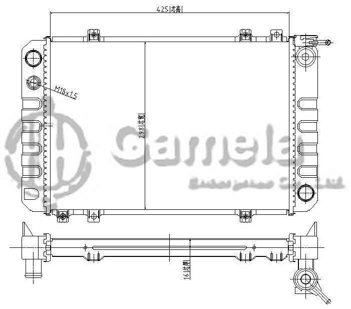 6190423040-T - Radiator-for-DAEWOO-MT