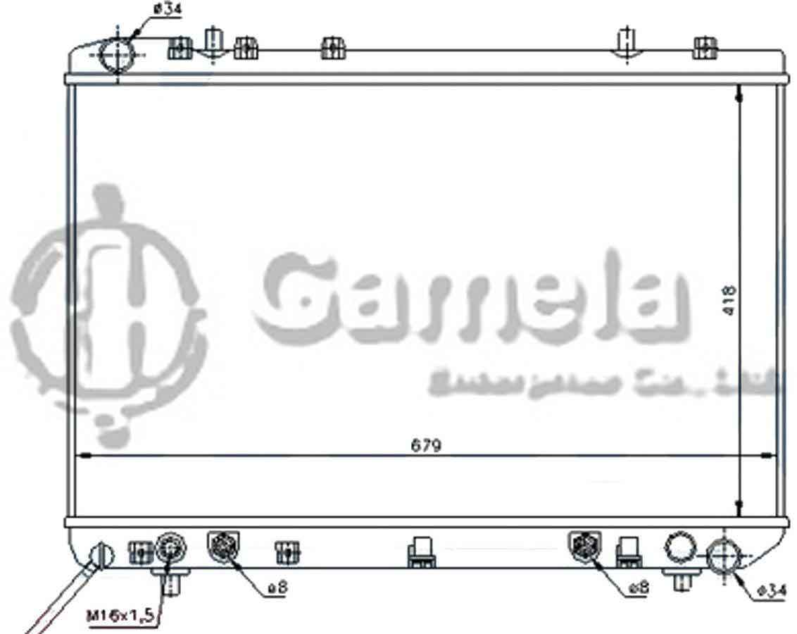 6190423041-T - Radiator-for-DAEWOO-MT