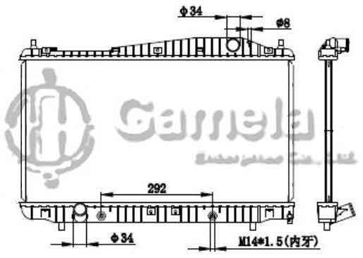 6190423044-T - Radiator-for-DAEWOO-EVANDA-MAGNUS-2-0-002-AT-DPI-13000