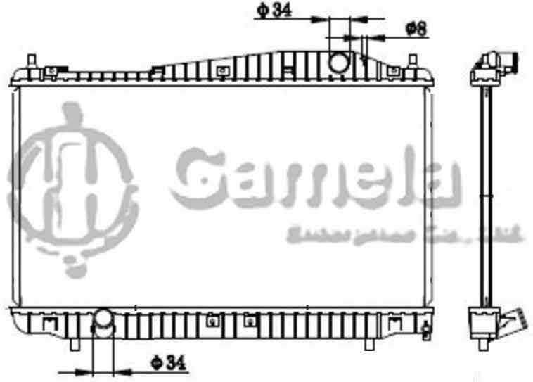 6190423045-T - Radiator-for-DAEWOO-EVANDA-MAGNUS-2-0-2002-MT-NISSENS-61638-OEM-96278701-96328701-96475475-DPI-13000MT