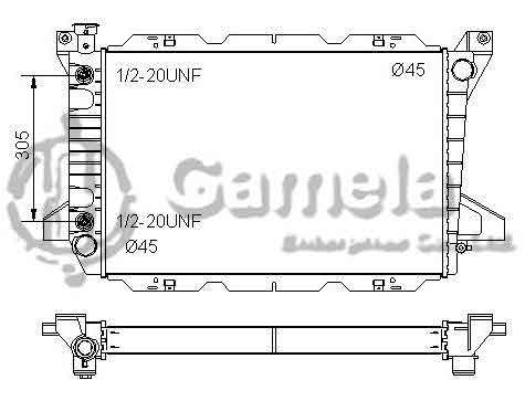 6190604008-T - Radiator-for-FORD-Bronco-F150-250-350-PICKUPS-V8-5-0-5-8-7-5-85-97-AT-NISSENS-620981-OEM-E5TH8005G-E9TZ8005H-E9TZ8005J-DPI-1451