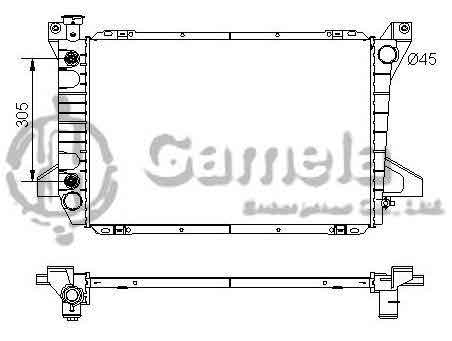 6190604009-T - Radiator-for-FORD-Bronco-F150-250-350-PICKUPS-V8-5-0-5-8-85-97-AT-OEM-E5TZ8005C-E5TZ8005T-F2TZ8005D-F2TZ8005F-DPI-1453