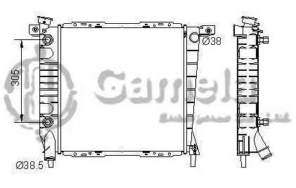 6190604015-T - Radiator-for-FORD-Explorer-Ranger-Bronco-II-V6-2-9-3-0-4-0-85-94-AT-OEM-E57H8005EA-E57H8005PA-E5TZ8005L-E67H8005BA-DPI-1061-1735