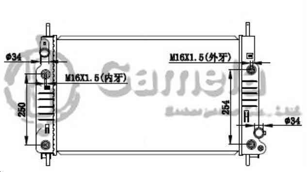 6190604031-T - Radiator-for-FORD-MONDEO-1-63-1-8-2-0-93-00-AT-NISSENS-62105-OEM-1011984-1038608-93BB8005HD