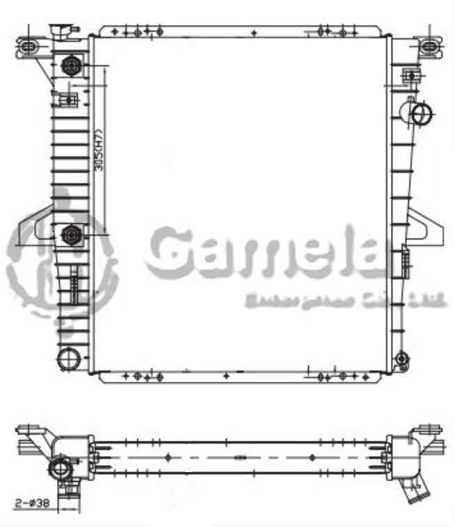 6190604055-T - Radiator-for-FORD-Explorer-V6-4-0-97-99-AT-NISSENS-62060-OEM-F77H8005BB-F77Z8005BB-DPI-2174