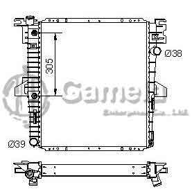 6190604056-T - Radiator-for-FORD-Explorer-V8-5-0-96-99-AT-OEM-F67H8005AA-F67Z8005AB-DPI-1824-2308