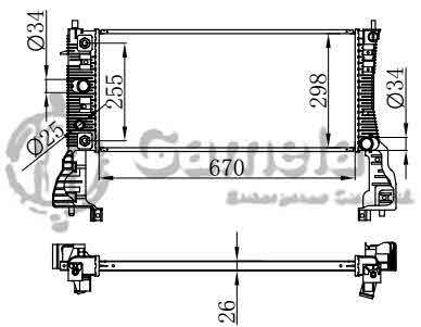 6190604058-T - Radiator-for-FORD