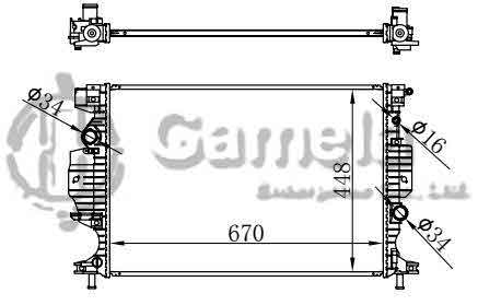 6190604059-T - Radiator-for-FORD