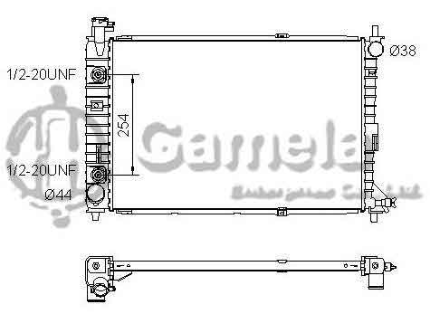 6190604098-T - Radiator-for-FORD-Mustang-V6-3-8-97-04-AT-OEM-F7ZH8005CC-F7ZZ8005CA-DPI-2138