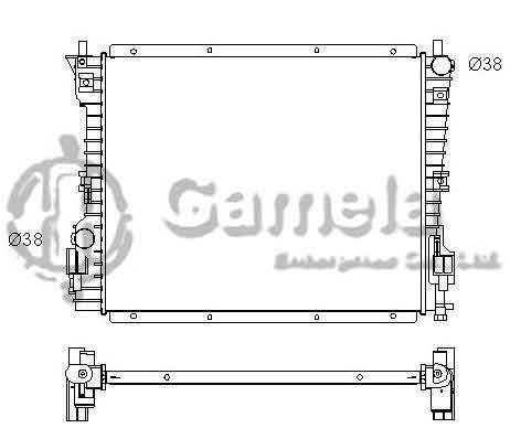 6190604100-T - Radiator-for-FORD-Mustang-V6-V8-4-0-4-6-04-13-AT-OEM-4R3Z8005CA-DPI-2789