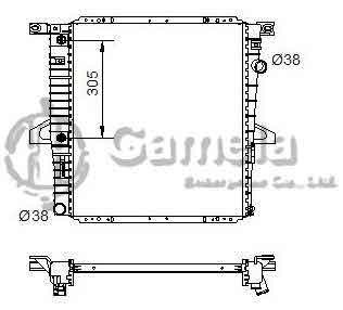 6190604114-T - Radiator-for-FORD-Ranger-L4-2-3-01-12-AT-OEM-1L5H8005GA-DPI-2470