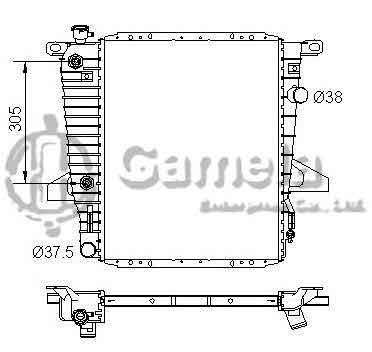 6190604116-T - Radiator-for-FORD-Ranger-V6-3-0-4-0-95-97-AT-OEM-F57H8005DC-F57H8005SA-DPI-1722