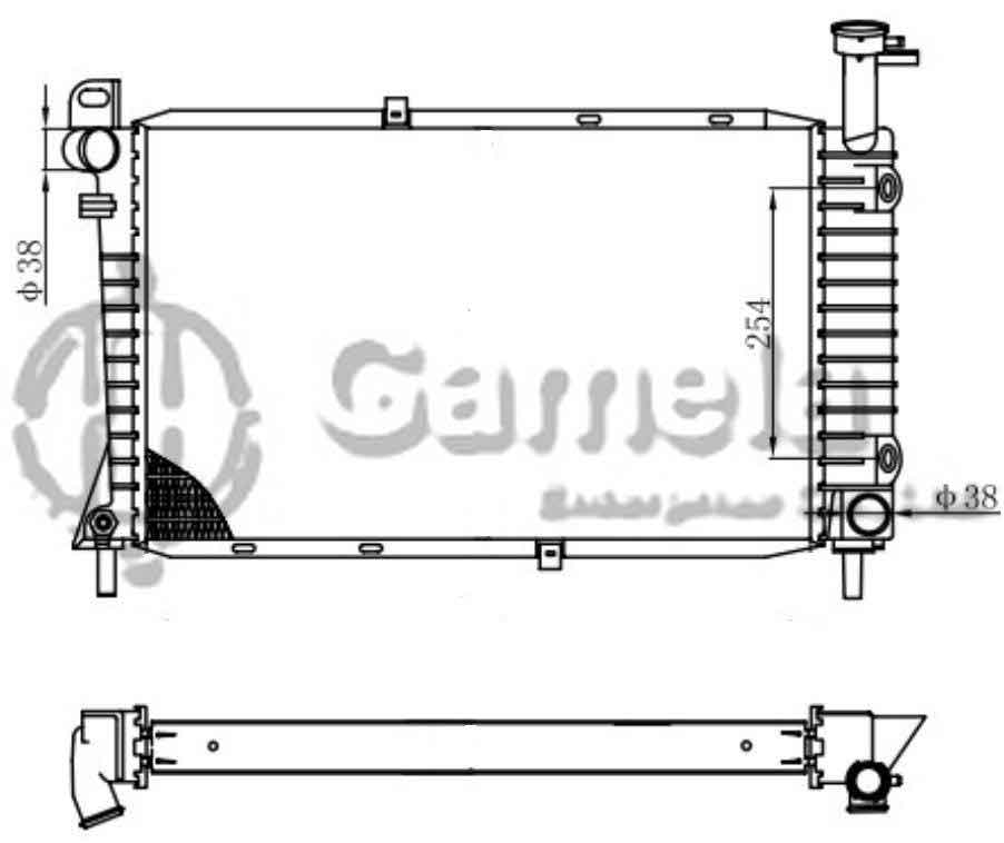 6190604119-T - Radiator-for-FORD-Taurus-V6-3-0-86-88-AT-OEM-E5DH8005FA-E6DZ8005B-DPI-891