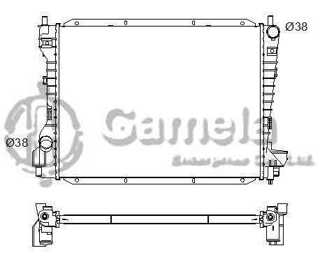 6190604124-T - Radiator-for-FORD-Thunderbird-V8-3-9-02-05-MT-OEM-XW4H8005BA-XW4Y8005BA-DPI-2256