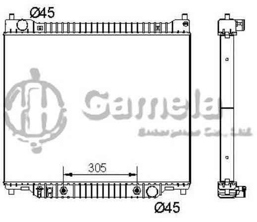 6190604129-T - Radiator-for-FORD-F-250-F-350-F59-V8-7-3-95-97-AT-OEM-F5TH8005C5-F5TH8005CC-DPI-1725