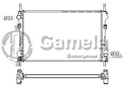 6190604140-T - Radiator-for-FORD-TRANSIT-2-0D-00-MT-NISSENS-62046A-OEM-1C1H8005FD-1C1H8005JA