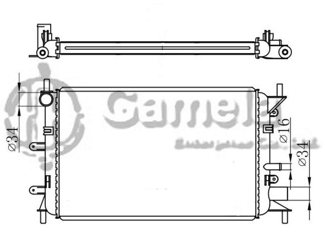 6190604150-T - Radiator-for-FORD-ESCORT-ORION-1-4-1-5-1-6G-EFI-90-02-MT-NISSENS-621621-OEM-6912232-1664070-1664040-6912232