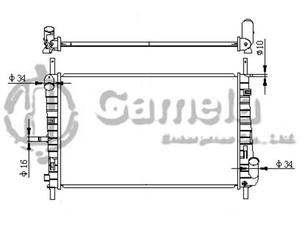 6190604159-T - Radiator-for-FORD-MONDEO-2-0-TD-00-07-MT-NISSENS-62025A-OEM-1142812-1671797-XS7H8005EB