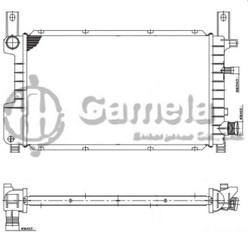 6190604161-T - Radiator-for-FORD-FIESTACOURIER-1-4-1-6-89-97-MT-NISSENS-62076A-OEM-7304940-6615073-7165164