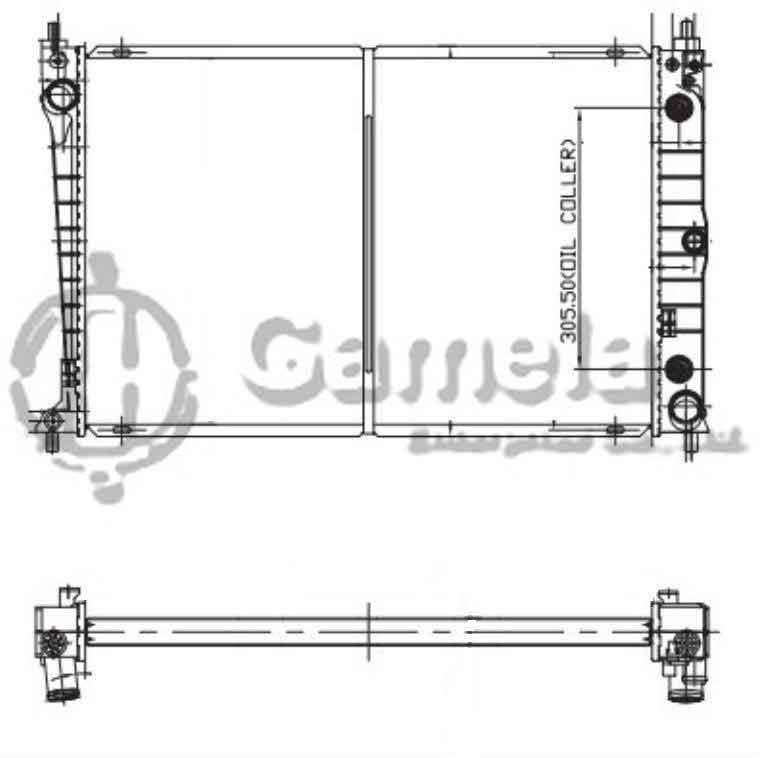 6190604178-T - Radiator-for-FORD-AU-FALCON-V8-5-0-98-01-AT