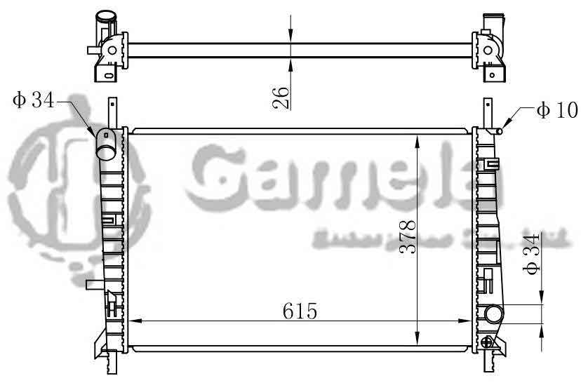 6190604201-T - Radiator-for-FORD-MONDEO-1-6-1-8-2-0-1993-MT-OEM-FSRZ8005AB