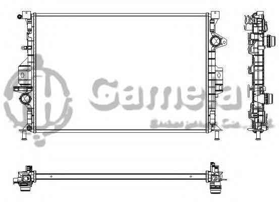 6190604204-T - Radiator-for-FORD-MONDEO-1-6i-2003-11-MT-NISSENS-66857-OEM-1457605-1377542-1461068-6G918005DB