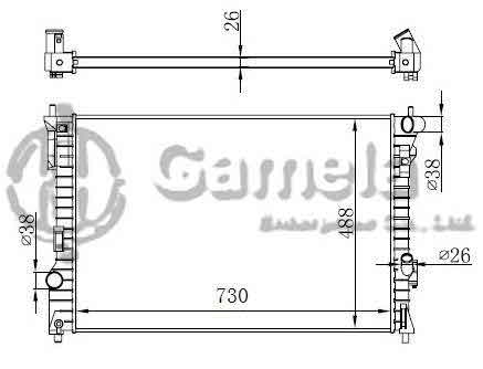 6190604206-T - Radiator-for-FORD-Explorer-L4-V6-2-0-3-5-11-13-MT-DPI-13185-13195