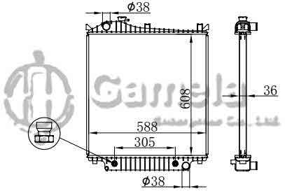 6190604210-T - Radiator-for-FORD-Explorer-V6-V8-4-0-4-6-06-07-AT-DPI-2816