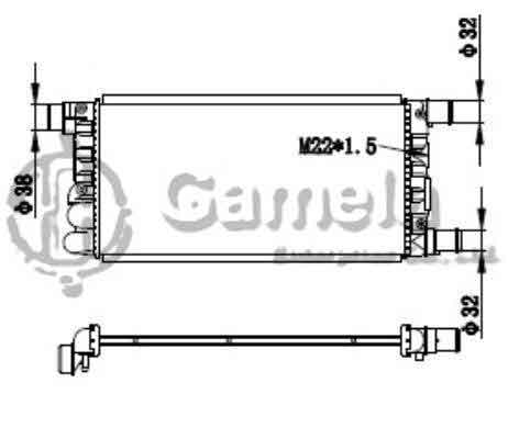 6190620014-T - Radiator-for-FIAT-CINQUECENTO-SEICENTO-0-9-1-0-91-99-MT-NISSENS-61814-OEM-4645843-4641407-46521747