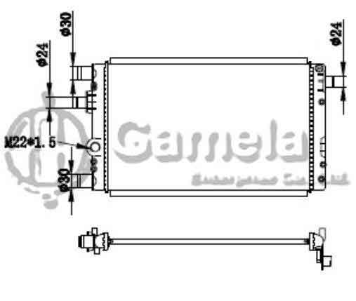 6190620016-T - Radiator-for-FIAT-SEICENTO-1-1-1998-MT-NISSENS-61785-OEM-46558704