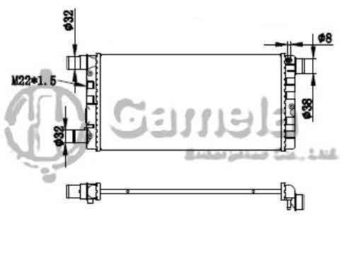 6190620017-T - Radiator-for-FIAT-CINQUECENTO-SEICENTO-0-9-1-1-91-99-MT-NISSENS-61814-OEM-46414207-46405843