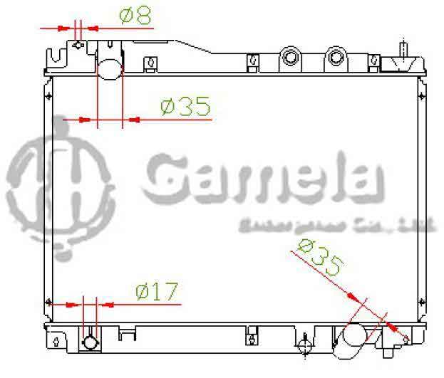 6190804013-T - Radiator-for-HONDA-CIVIC-1-7CDTi-01-05-MT-NISSENS-68109-OEM-19010PLZE01