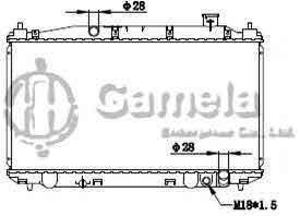 6190804107-T - Radiator-for-HONDA-CIVIC-HYBRID01-CIVIC03-MT