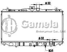 6190804109-T - Radiator-for-HONDA-PRELUDE-BA486-92-MT-NISSENS-62277-OEM-19010PK10130-19010PK1003-DPI-985