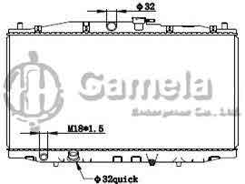 6190804119-T - Radiator-for-HONDA-ACCORD-EURO-CM2-302-03-2-0-MT