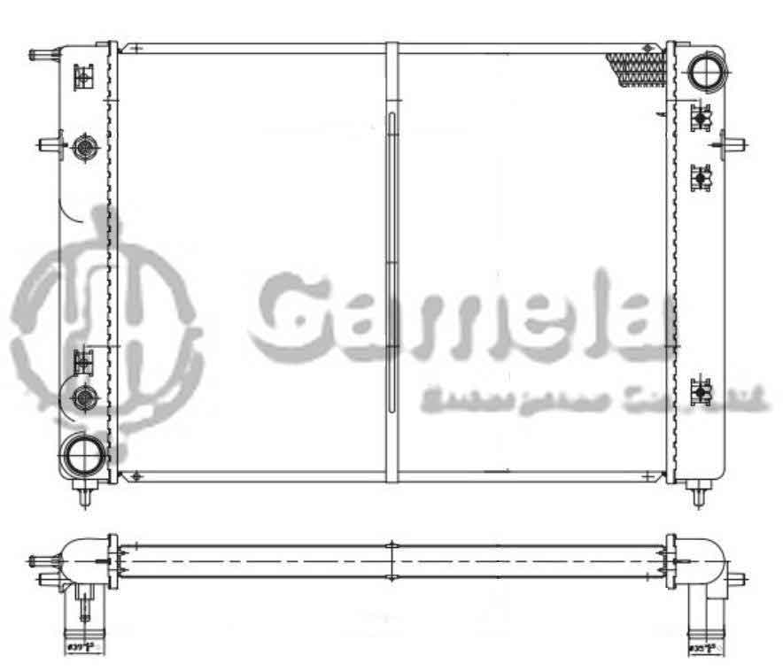 6190812001-T - Radiator-for-HOLDEN-VP-COMMODORE-V8-3-8-88-91-AT-OEM-92033637-HOL001PACA