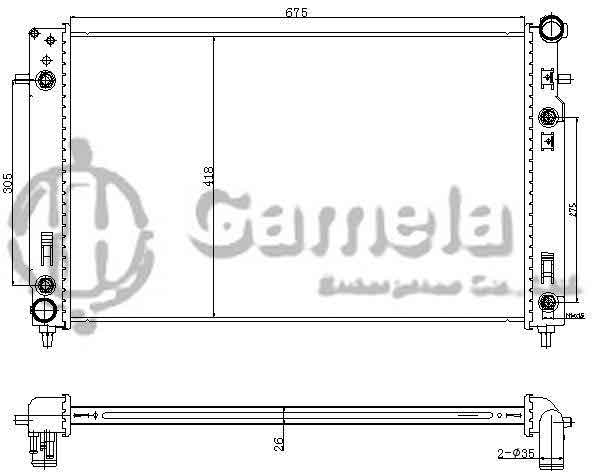 6190812002-T - Radiator-for-HOLDEN-VT-VX-COMMODORE-GENIII-V8-5-7-97-01-AT